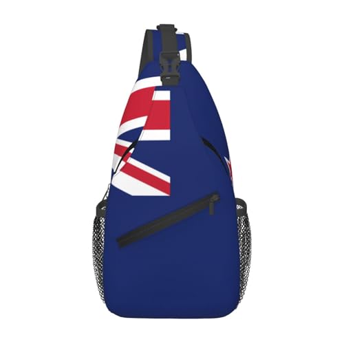 Lässige Umhängetasche mit neuseeländischer Flagge, langlebig, großes Fassungsvermögen, leicht und atmungsaktiv, geeignet für verschiedene Veranstaltungsorte im Freien von BOAIHH