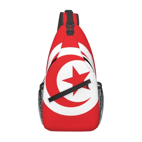 Lässige Umhängetasche mit tunesischer Flagge, langlebig, großes Fassungsvermögen, leicht und atmungsaktiv, geeignet für verschiedene Veranstaltungsorte im Freien von BOAIHH
