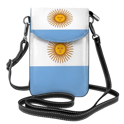 Leichte Schultertasche mit argentinischer Flagge, mehrere Taschen, mit Magnetverschluss, geeignet für Reisen und den täglichen Gebrauch von BOAIHH