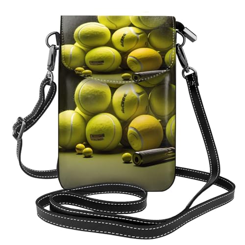 Leichte Umhängetasche mit Tennisdiagramm und mehreren Taschen, mit Magnetverschluss, geeignet für Reisen und den täglichen Gebrauch von BOAIHH