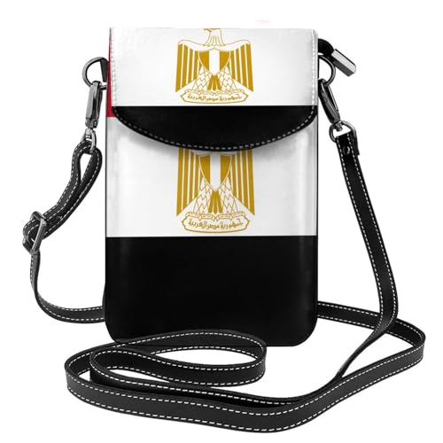 Leichte Umhängetasche mit ägyptischer Flagge, mehrere Taschen, mit Magnetverschluss, geeignet für Reisen und den täglichen Gebrauch von BOAIHH