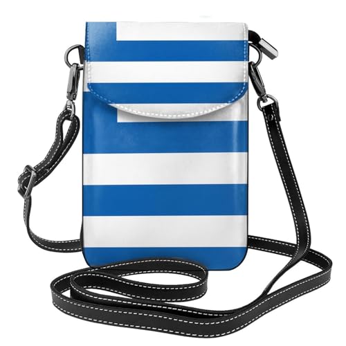 Leichte Umhängetasche mit griechischer Flagge, mehrere Taschen, mit Magnetverschluss, geeignet für Reisen und den täglichen Gebrauch von BOAIHH