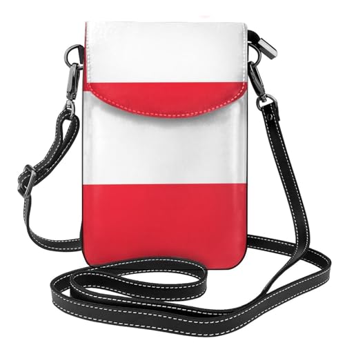 Leichte Umhängetasche mit österreichischer Flagge, mehrere Taschen, mit Magnetverschluss, geeignet für Reisen und den täglichen Gebrauch von BOAIHH