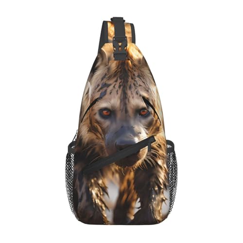 Lone Hyena Casual Crossbody Bag Durable Large Capacity Lightweight and Breathable Suitable for Various Outdoor Venues von BOAIHH