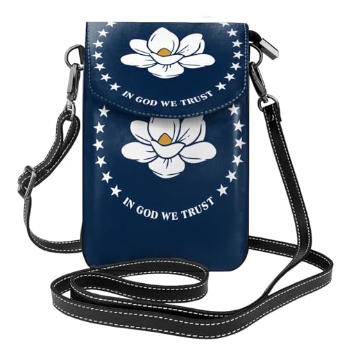 Mississippi State Flag Multi Pocket Leichte Umhängetasche mit Magnetverschluss Geeignet für Reisen und den täglichen Gebrauch von BOAIHH