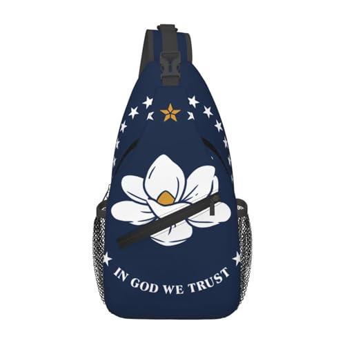 Mississippi Umhängetasche mit Staatsflagge, langlebig, großes Fassungsvermögen, leicht und atmungsaktiv, geeignet für verschiedene Veranstaltungsorte im Freien von BOAIHH