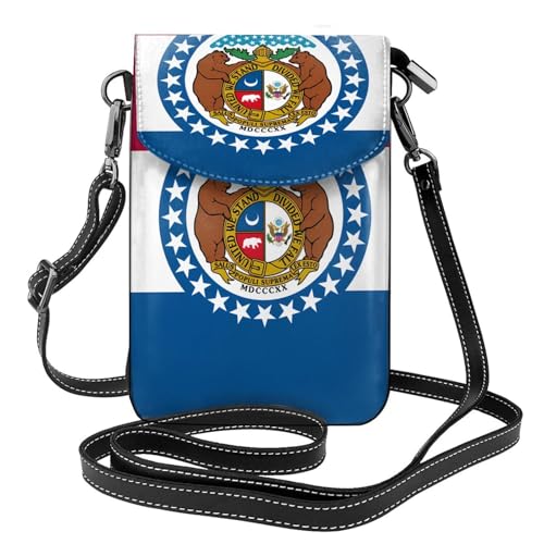 Missouri State Flag Multi Pocket Lightweight Shoulder Bag with Magnetic Closure Suitable for Travel and Daily Use von BOAIHH