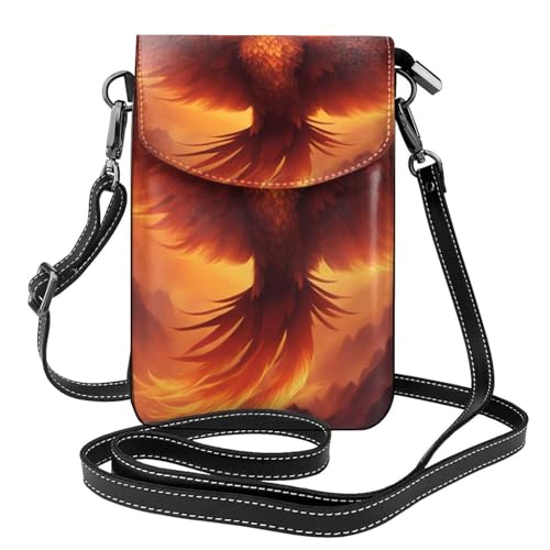 Schöne Phoenix Umhängetasche mit mehreren Taschen, leicht, mit Magnetverschluss, geeignet für Reisen und den täglichen Gebrauch von BOAIHH