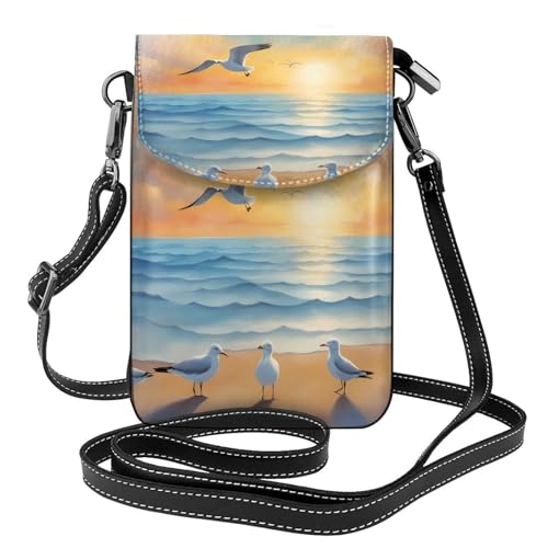 Seagulls by the Sea Multi Pocket Lightweight Shoulder Bag with Magnetic Closure Suitable for Travel and Daily Use Seagulls by the Sea Multi Pocket Lightweight Shoulder Bag with Magnetic Closure Suitable for Travel and Daily Use von BOAIHH