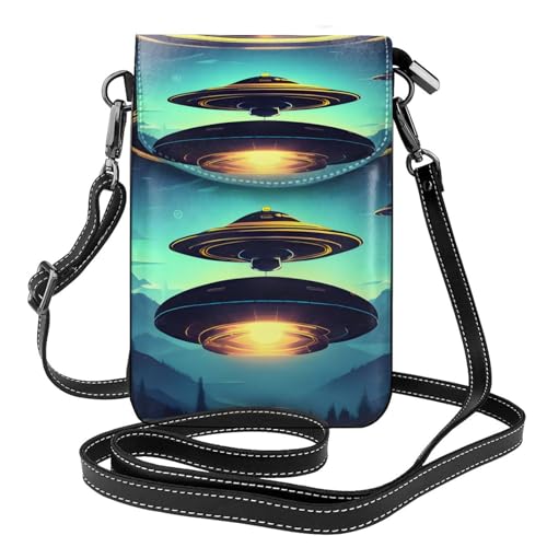 Spacecraft Descend Umhängetasche mit mehreren Taschen, leicht, mit Magnetverschluss, geeignet für Reisen und den täglichen Gebrauch von BOAIHH