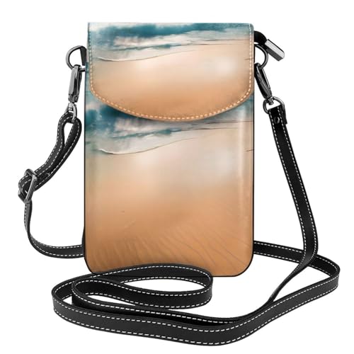 Strandlandschaft Multi Pocket Leichte Umhängetasche mit Magnetverschluss Geeignet für Reisen und den täglichen Gebrauch von BOAIHH