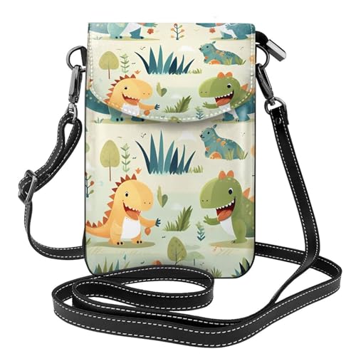 Süße kleine Baby-Dinosaurier-Tasche mit mehreren Taschen, leichte Schultertasche mit Magnetverschluss, geeignet für Reisen und den täglichen Gebrauch von BOAIHH