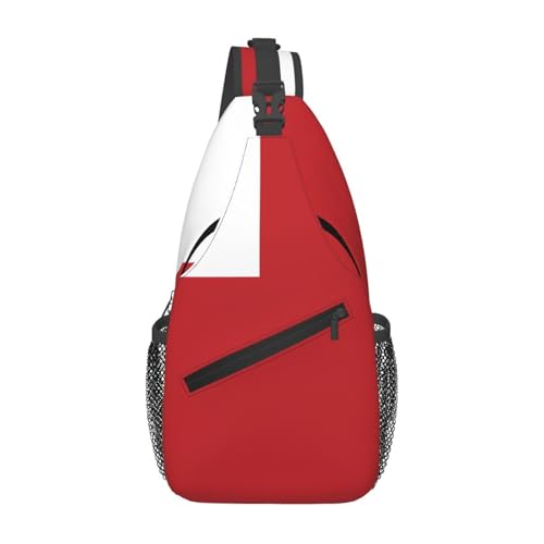 Tonga Flag Casual Crossbody Bag Durable Large Capacity Lightweight and Breathable Suitable for Various Outdoor Venues von BOAIHH