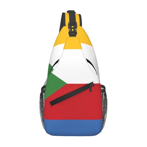 Umhängetasche mit Flagge der Komoren, langlebig, großes Fassungsvermögen, leicht und atmungsaktiv, geeignet für verschiedene Veranstaltungsorte im Freien von BOAIHH