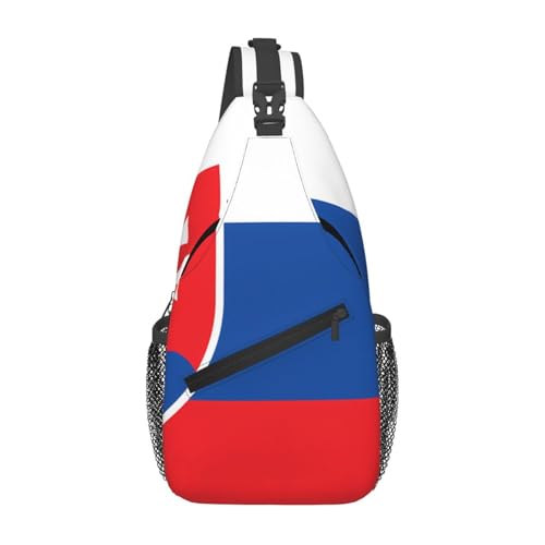 Umhängetasche mit Flagge der Slowakei, langlebig, großes Fassungsvermögen, leicht und atmungsaktiv, geeignet für verschiedene Veranstaltungsorte im Freien von BOAIHH