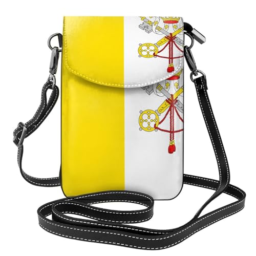 Umhängetasche mit Vatikan-Flagge, leicht, mit Magnetverschluss, geeignet für Reisen und den täglichen Gebrauch von BOAIHH