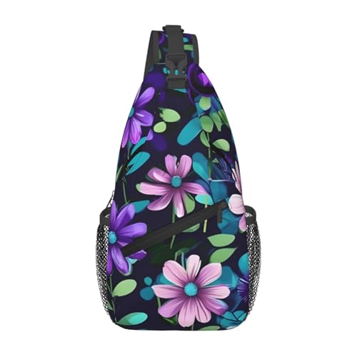 Violette Camellia lässige Umhängetasche, langlebig, großes Fassungsvermögen, leicht und atmungsaktiv, geeignet für verschiedene Veranstaltungsorte im Freien von BOAIHH