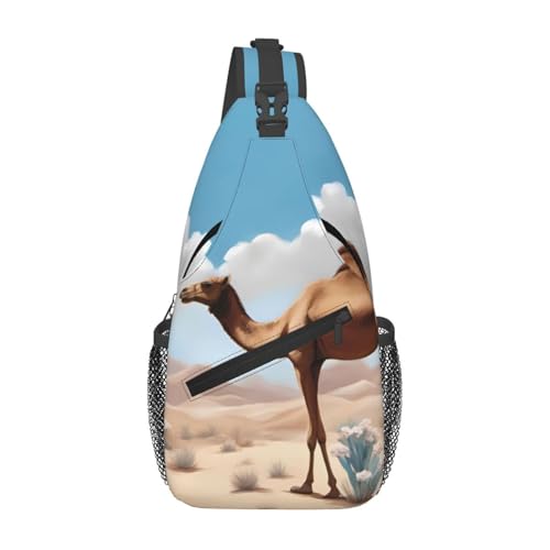 Walking Camel Casual Crossbody Bag Durable Large Capacity Lightweight and Breathable Suitable for Various Outdoor Venues von BOAIHH