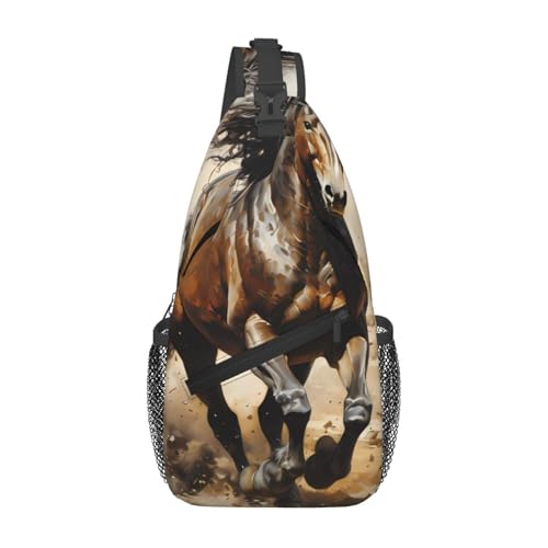 Western Horse Casual Crossbody Bag Durable Large Capacity Lightweight and Breathable Suitable for Various Outdoor Venues von BOAIHH