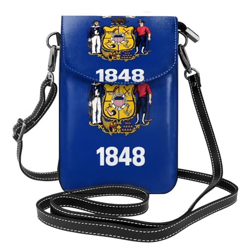 Wisconsin State Flag Multi Pocket Lightweight Shoulder Bag with Magnetic Closure Suitable for Travel and Daily Use Wisconsin State Flag Multi Pocket Lightweight Shoulder Bag with Magnetic Closure Suitable for Travel and Daily Use von BOAIHH