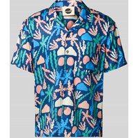 BOARDIES Freizeithemd mit Knopfleiste Modell 'Palm' in Marine, Größe XXL von BOARDIES