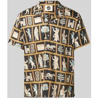BOARDIES Regular Fit Freizeithemd mit Brusttasche Modell 'Mesopotamia' in Black, Größe XXL von BOARDIES