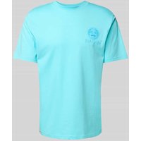 BOARDIES T-Shirt mit Label-Print Modell 'Maya' in Hellblau, Größe XXL von BOARDIES