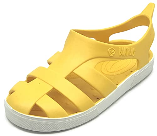 BOATILUS BIOTY Meer- UND Strandsandalen FÜR Kinder GELB-Weiss TG.20/21 von BOATILUS smelly welly