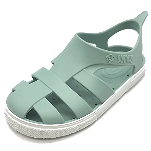 BOATILUS BIOTY Meer- UND Strandsandalen FÜR Kinder GRÜN-Weiss TG.28/29 von BOATILUS smelly welly