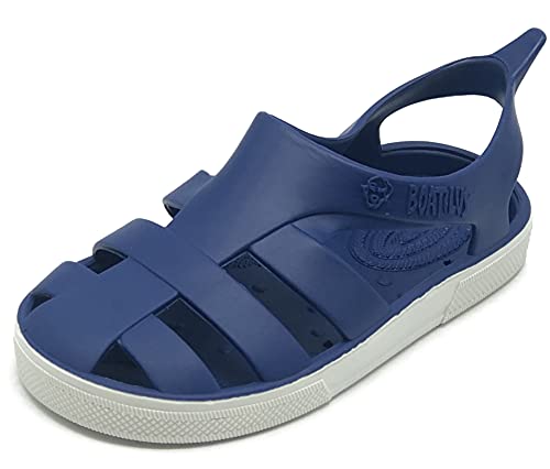 BOATILUS BIOTY MEER- UND STRANDSANDALEN FÜR KINDER KOBALT-WEISS TG.20/21 von BOATILUS smelly welly