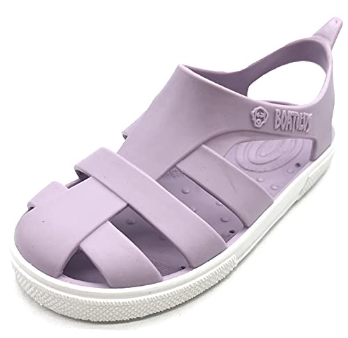 BOATILUS BIOTY MEER- UND STRANDSANDALEN FÜR KINDER LILA-WEISS TG.24/25 von BOATILUS smelly welly