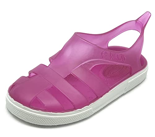 BOATILUS BIOTY MEER- UND STRANDSANDALEN FÜR KINDER NEON FUCHSIA-WEISS TG.24/25 von BOATILUS smelly welly