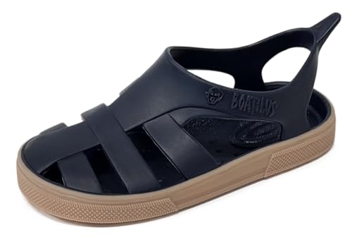 BOATILUS BIOTY Meer- UND Strandsandalen FÜR Kinder BIOTY BLAU/BEIGE TG.22 von BOATILUS smelly welly