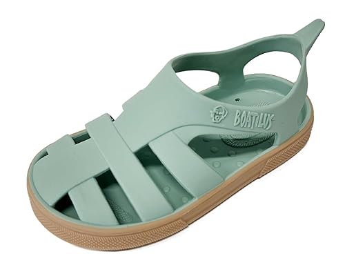 BOATILUS BIOTY Meer- UND Strandsandalen FÜR Kinder BIOTY GRÜN/BEIGE TG.30/31 von BOATILUS smelly welly