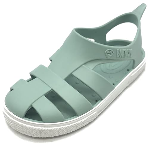 BOATILUS BIOTY Meer- UND Strandsandalen FÜR Kinder BIOTY GRÜN-Weiss TG.25 von BOATILUS smelly welly