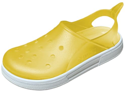 BOATILUS CLOGGY MEER- UND STRANDSANDALEN FÜR KINDER CLOGGY NEON GELB TG.32/33 von BOATILUS smelly welly