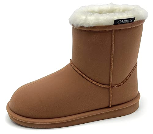 BOATILUS PEPPER - Pelzstiefeletten im australischen Stil, Regenstiefel Streetwear - CAMEL Größe 29/30 von BOATILUS smelly welly