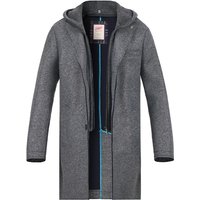 BOB Herren Mäntel grau Woll-Stretch unifarben von BOB