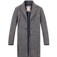 BOB Herren Mantel grau Wolle von BOB