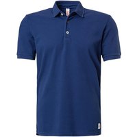 BOB Herren Polo-Shirt blau Baumwoll-Piqué von BOB