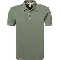 BOB Herren Polo-Shirt grün Baumwoll-Piqué von BOB