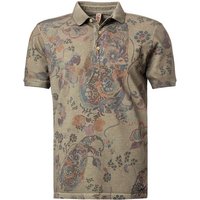 BOB Herren Polo-Shirt grün Baumwoll-Piqué von BOB