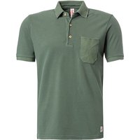 BOB Herren Polo-Shirt grün Baumwoll-Piqué von BOB