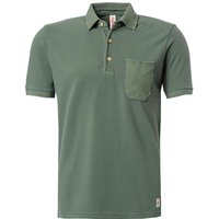 BOB Herren Polo-Shirt grün Baumwoll-Piqué von BOB