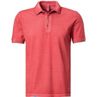 BOB Herren Polo-Shirt rot Baumwoll-Piqué von BOB