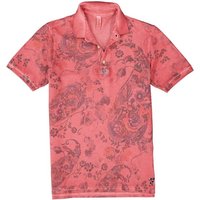 BOB Herren Polo-Shirt rot Baumwoll-Piqué von BOB