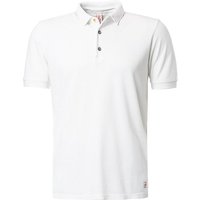 BOB Herren Polo-Shirt weiß Baumwoll-Piqué von BOB