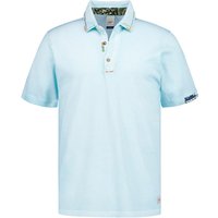 BOB Herren Polo-Shirt blau Baumwoll-Piqué von BOB