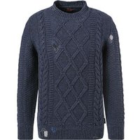 BOB Herren Pullover blau unifarben von BOB