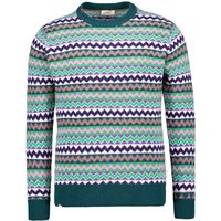 BOB Herren Pullover mehrfarbig Wolle gemustert von BOB